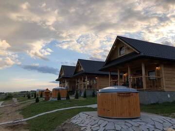 Фото номера Шале с двумя спальнями Шале Domki w Górach z Jakuzzi - Tatry- Gorce Klikuszowa г. Klikuszowa 4